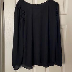 Black Ann Taylor loft dress shirt